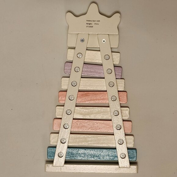 ADORABLE SWEET UNICORN XYLOPHONE Pottery Barn Kids Pastel WOODEN - Picture 2 of 3